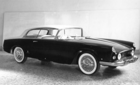 Lancia Florida (1955) - Prototyp des späteren Flaminia aus dem Haus Pininfarina, aufgebaut auf einem B 55-Fahrgestell - voll versenkbare Seitenfenster, Panorama-Frontscheibe, etc.