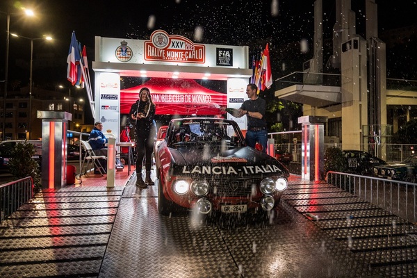 Image: Lancia Fulvia 1.3 S (1970) - Claudio Enz and Cristina Seeberger victorious at the Rally Monte-Carlo Historique 2023