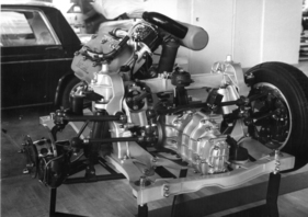 Lancia Fulvia (1963) - Antriebseinheit des neuen Modelles