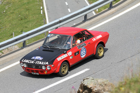 Lancia Fulvia (1973) - bei der Überquerung des Flüelapasses an der Passione Engadina 2019