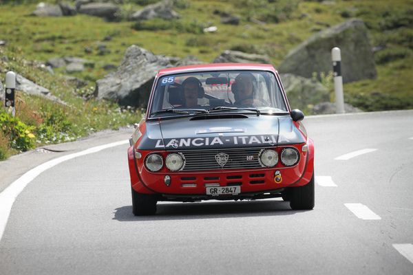 Lancia Fulvia (1973) - bei der Überquerung des Flüelapasses an der Passione Engadina 2019