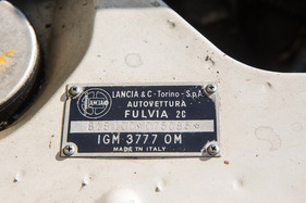 Lancia Fulvia 2C (1967) - Chassisplakette