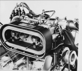 Lancia Fulvia Berlina (1964) - Version "2C" - Motor des "2C" mit zwei Vergasern