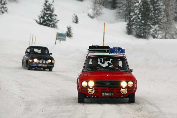 Lancia Fulvia Rallye HF 1.6 (1972) - the WinterRAID winning team Oechsle/Oechsle