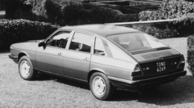 Lancia Gamma Berlina (1976) – gute Sicht auch schräg rückwärts Lancia Gamma Berlina (1976) – gute Sicht auch schräg rückwärts