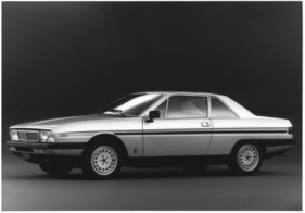 Lancia Gamma Coupé (1982) - Seitenansicht des Serien-Coupés