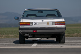 Lancia Gamma Coupé 2500 I.E. (1982) - Heck mit konkav gehaltenem oberen Abschluss Lancia Gamma Coupé 2500 I.E. (1982) - Heck mit konkav gehaltenem oberen Abschluss