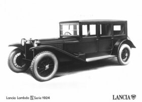 Lancia Lambda IV series (1924) - as a sedan with balloon tires