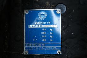 Lancia Montecarlo (1980) - Chassis-Plakette