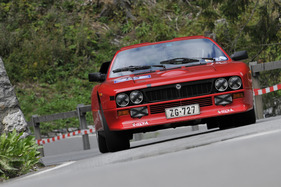Lancia Rally 037 Stradale (1982) mit Startnummer 123 am Bergrennen Arosa ClassicCar 2011