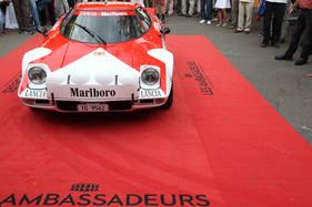 Lancia Stratos (1974) - passt farblich perfekt auf den roten Teppich - am ZCCA 2016