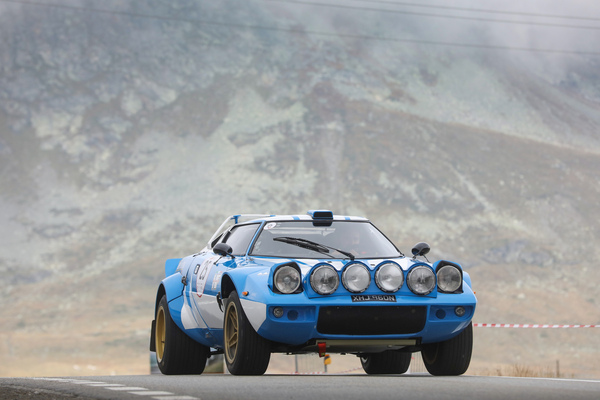 Lancia Stratos at a hill climb