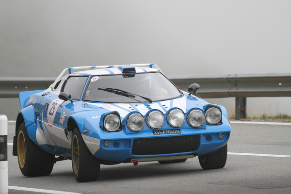 Lancia Stratos at a hill climb