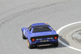 Lancia Stratos (1976) - bei der Überquerung des Flüelapasses an der Passione Engadina 2019