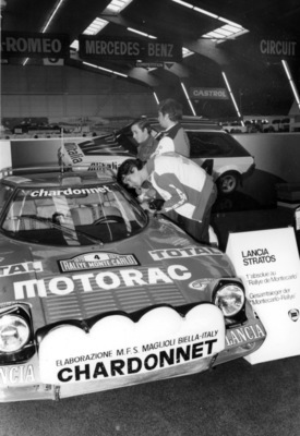 Lancia Stratos (1976) - ein Bubentraum, hier der Rallye-Monte-Carlo-Siegerwagen von 1979 - Genfer Automobilsalon 1979