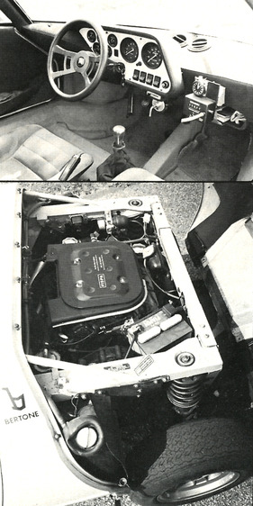 Lancia Stratos - Der Strassen-Stratos - Stilvolles Armaturen-Brett und ein herkömmlicher Luftfilter für praktischen Gebrauch