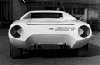 Lancia Stratos HF (1971) - Heckansicht des Prototyps des späteren Rallye-Siegers