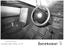 Lancia Stratos HF Zero (1970) - Cockpit mit Sicherheitslenkrad