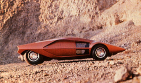 Lancia Stratos Prototyp - Der erste Stratos - Prototyp mit Lancia-Fulvia-HF-Technik - aufgenommen im Jahr 1970