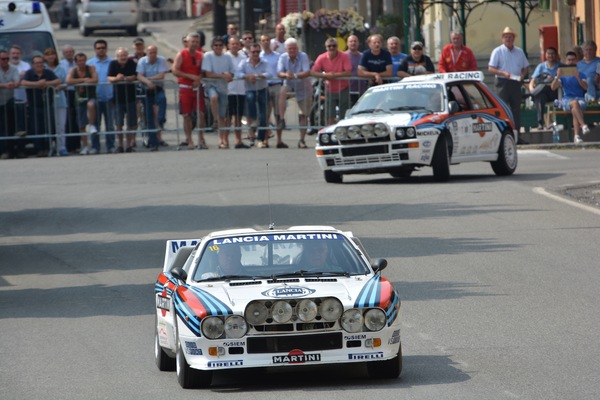 Lancia on the road through Lugagnano - Impressions from the Vernasca Silver Flag hill climb 2014