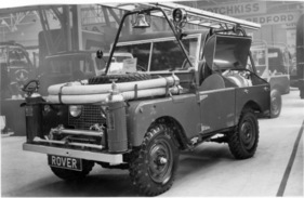 Land-Rover (1950) - als vollständig ausgerüsteter Feuerwehrwagen - Genfer Autosalon 1950