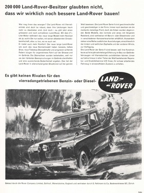 Land-Rover  (1959) - Werbung aus dem Jahre 1959 -