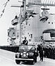 Bild: Land Rover Series I (1957) - mit der Queen und Anhang auf Tour