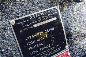 Land Rover Series IIA 88 (1966) - Chassis Schild (1966)