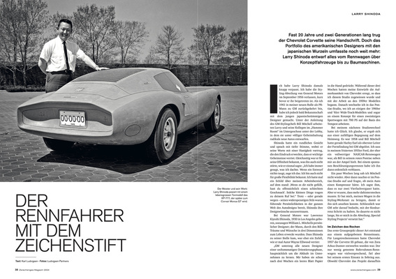 Larry Shinoda - Der Rennfahrer mit dem Zeichenstift - Zwischengas Jahresmagazin 2024
