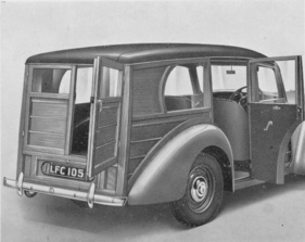 Lea-Francis 14 HP Estate Car (1951) - Flügeltüren am Heck