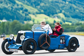 Lea Francis Hyper TT (1930) - auf dem Flugplatz Niederöblarn an der Chopard Racecar-Trophy 2014 (Ennstal-Classic)