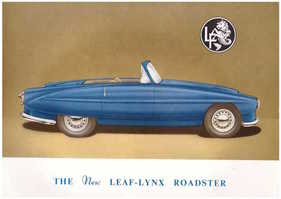 Lea Francis Lynx (1960) - illustration on the sales prospectus