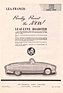 Lea Francis Lynx (1960) - Werbung vor der Lancierung auf der London Motor Show 1960