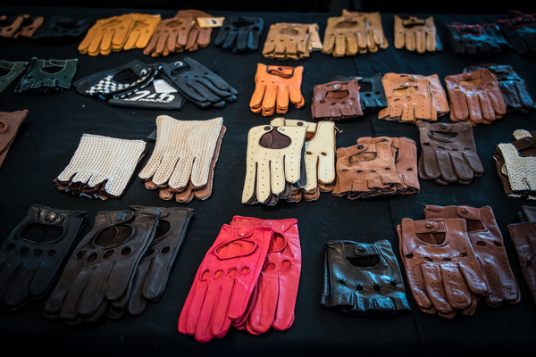 Lederhandschuhe für echte Vintage Fahrer - Motorworld Classics Bodensee 2018