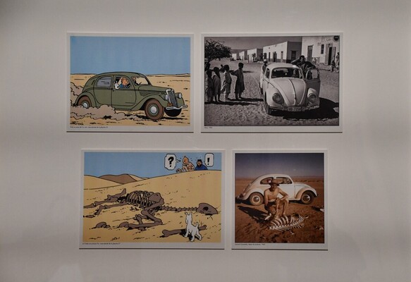 Bild Léonard Gianadda auf den Spuren von Tim – Tim und Struppi-Ausstellung – Musée National de l'Automobile Mulhouse