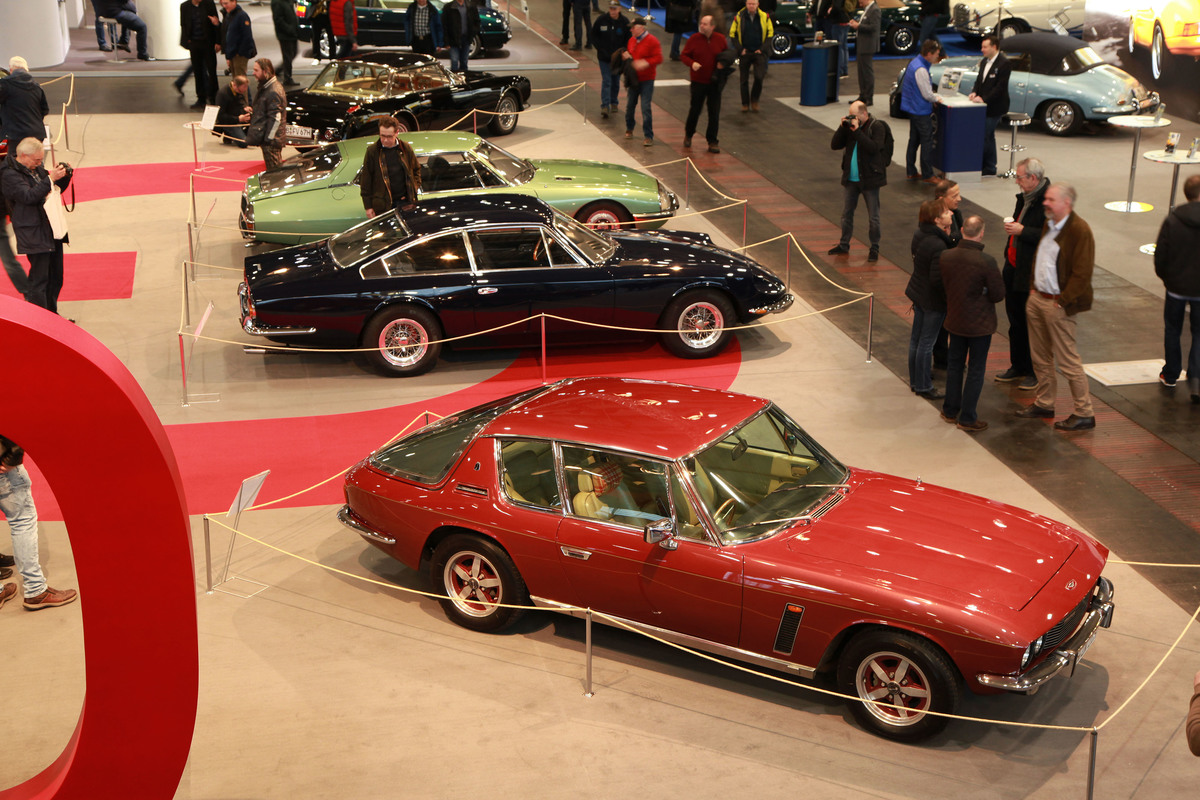 Letztes bislang noch unerwähntes Stück der Sonderausstellung - dieser Jensen Interceptor III (Bremen Classic Motorshow 2018)
