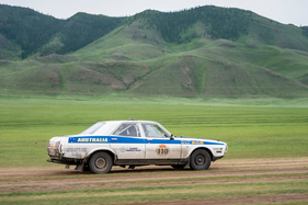 Leyland P76 (1974) - Sieger der letzten Austragung - Gerry Crown und Matt Bryson am Tag 7 - Bulgan - Murun - Rallye Peking-Paris 2016