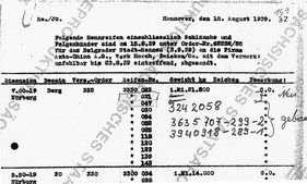 Lieferschein der Conti vom 15. August 1938 an die Auto Union