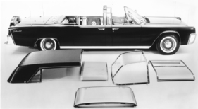 Lincoln Continental (1961) - fast wie ein Bausatz wirkt Kennedy's 6,4 Meter langer Repräsentationswagen mit den verschiedenen austauschbaren Zubehörteilen