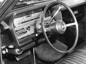 Lincoln Continental (1967) - Blick auf das Armaturenbrett am Genfer Automobilsalon von 1967