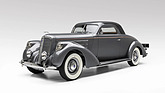Image: Lincoln Model K LeBaron Coupe (1937) - as lot 217 at the Broad-Arrow auction at the Monterey Jet Center 2024