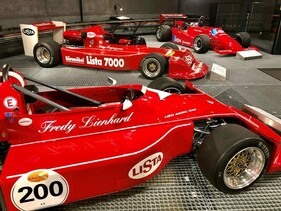 Lista-Racing-Team-Rennwagen in der autobau Erlebniswelt in Romanshorn heute Lista-Racing-Team-Rennwagen in der autobau Erlebniswelt in Romanshorn heute