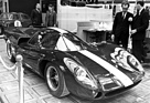 Lola Type 70 Mark III (1967) - kommerziell ein erfolgreiches Produkt war der T70, hier an der London Racing Car Show 1967 zu sehen