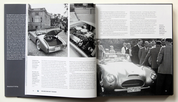 Loofs Einzelstück vor dem 507 - Buch "BMW - Der Traum vom Fahren - BMW 503 / 507 / 3200 CS / Z8"