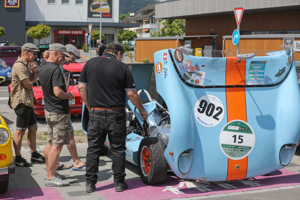 Lotus 23 (1962) - entblättert zieht er die Leute noch mehr an - Fantastic Plastic Rickenbach 2023