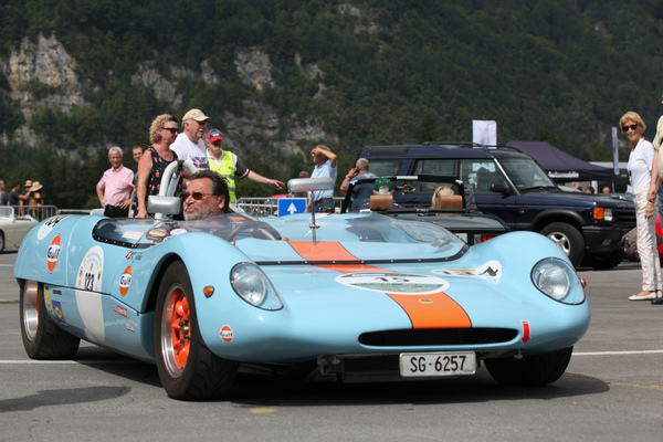 Lotus 23 bei der Abfahrt - British Car Meeting Mollis 2017