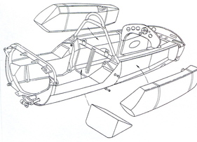 Lotus 25 mit Monocoque-Struktur