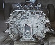 Bild: Lotus 43 (1966) – Rückansicht des H16 ohne Getriebeeinheit