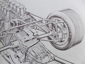 Lotus 49 (1967) – Der Aufbau der Hinterachse