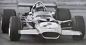 Lotus 49B (1968) – 49B mit niedrigem Flügel am Chassis
